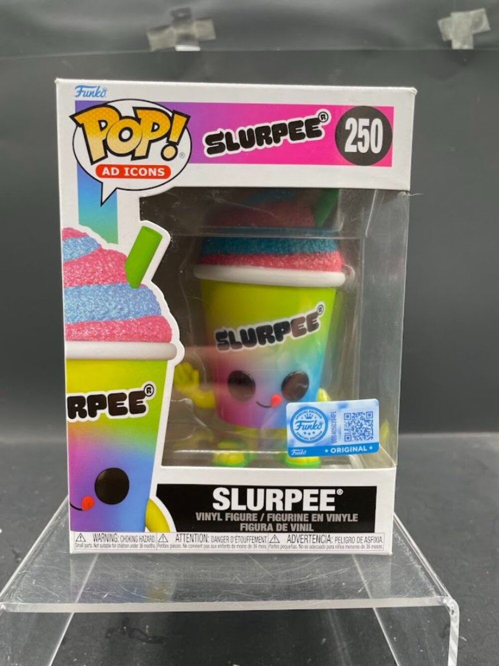 Funko Pop Ad Icons Slurpee Vinyl Figure 7 Eleven Exclusive #250 Tie Dye Diamond